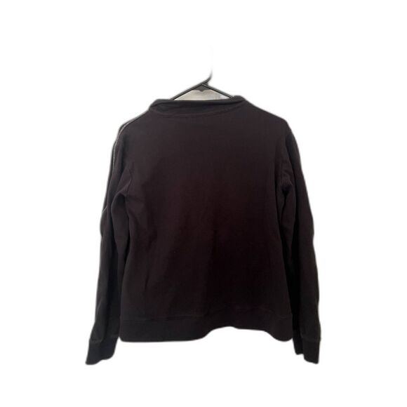 Champion Hooded Zip Up Jacket Black Silver Metallic Pipeline Detail Size Medium - Picture 5 of 8